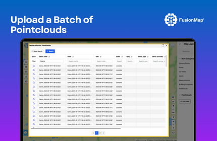 upload a batch of pointclouds